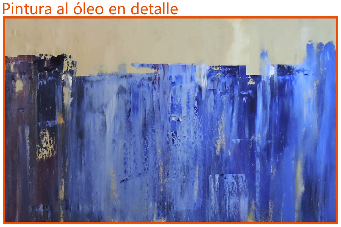 Cuadro abstracto azul mar (bjlp024)