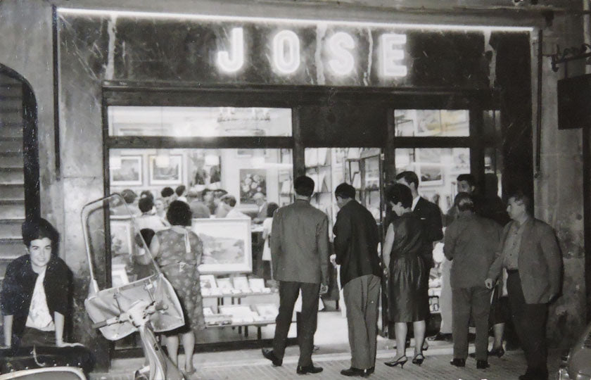foto antigua de la tienda de cuadro Cuadros José